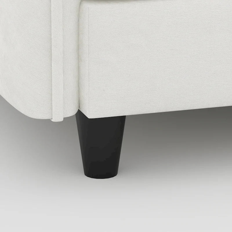 Christopher Knight Home - Benjamin Spacious 3-Seater L-Shaped Sofa with Movable Ottoman and Storage Pockets