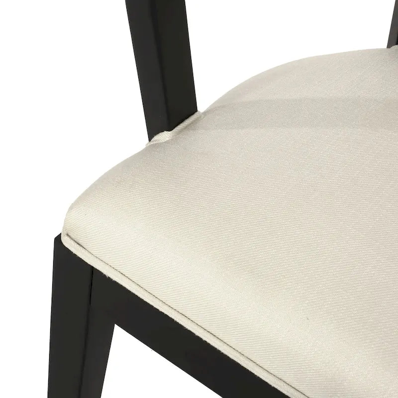 Currant Cane Upholstered Rubberwood Dining Chairs by Christopher Knight Home- Set of 2