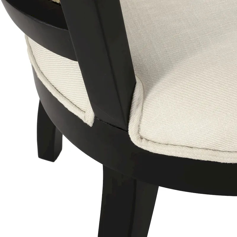Currant Cane Upholstered Rubberwood Dining Chairs by Christopher Knight Home- Set of 2