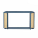 53 Arrow Console Table with Woven Rattan