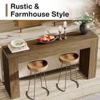 59-Inch Console Table for Living Room, Farmhouse Entryway Table