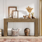 59-Inch Console Table for Living Room, Farmhouse Entryway Table