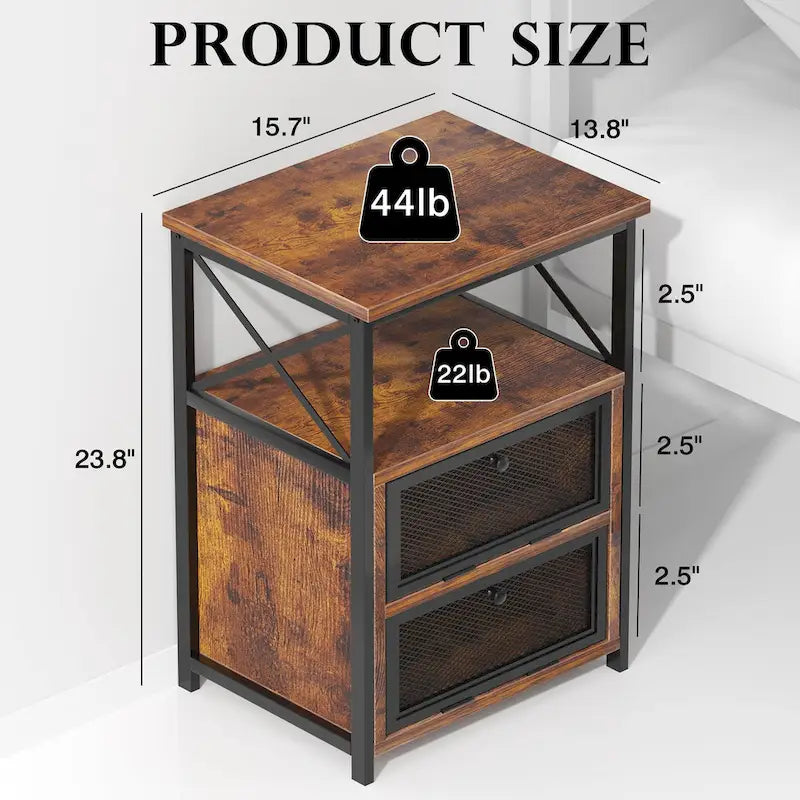 VECELO 3-piece Coffee Table Set,Lift Top Coffee Table with Hidden Storage and Nightstands Set of 2