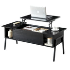 VECELO 3-piece Coffee Table Set,Lift Top Coffee Table with Hidden Storage and Nightstands Set of 2