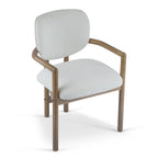 Upholstered Dining Chairs Set of 2, Side Chairs with Rubber Wood Legs, 300 LBS Weight Capacity