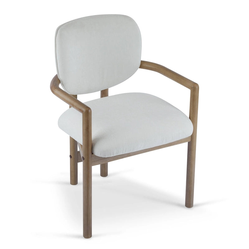 Upholstered Dining Chairs Set of 2, Side Chairs with Rubber Wood Legs, 300 LBS Weight Capacity