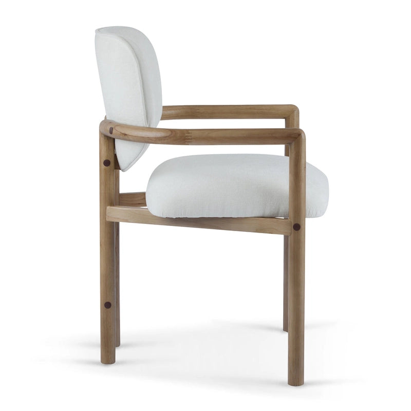 Upholstered Dining Chairs Set of 2, Side Chairs with Rubber Wood Legs, 300 LBS Weight Capacity