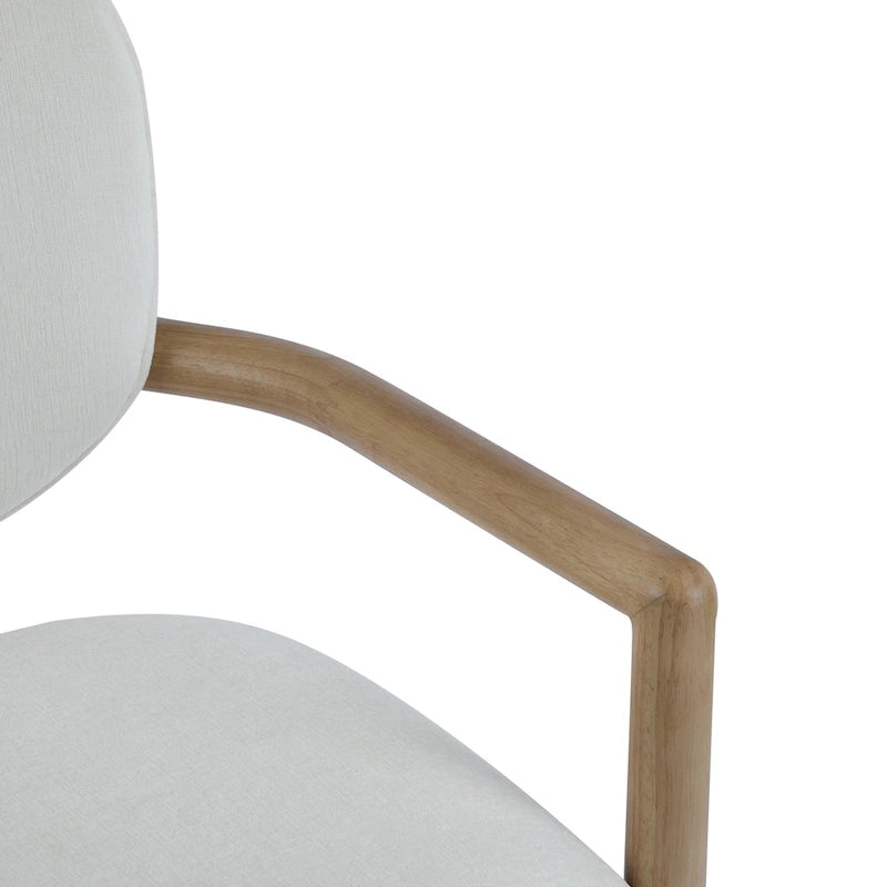 Upholstered Dining Chairs Set of 2, Side Chairs with Rubber Wood Legs, 300 LBS Weight Capacity