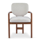 Upholstered Dining Chairs Set of 2, Side Chairs with Rubber Wood Legs, 300 LBS Weight Capacity
