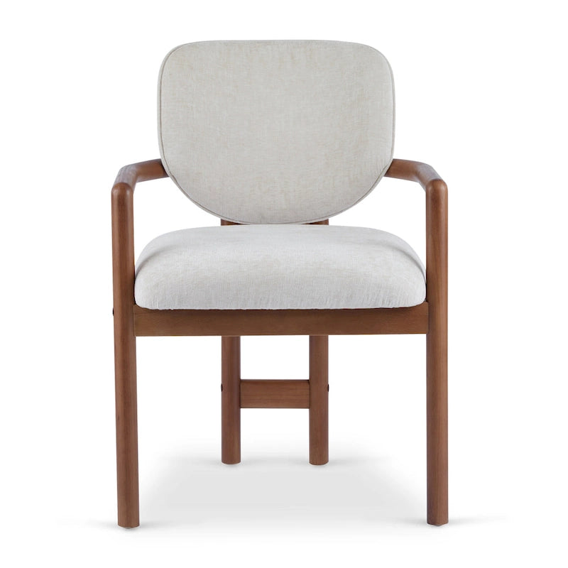 Upholstered Dining Chairs Set of 2, Side Chairs with Rubber Wood Legs, 300 LBS Weight Capacity