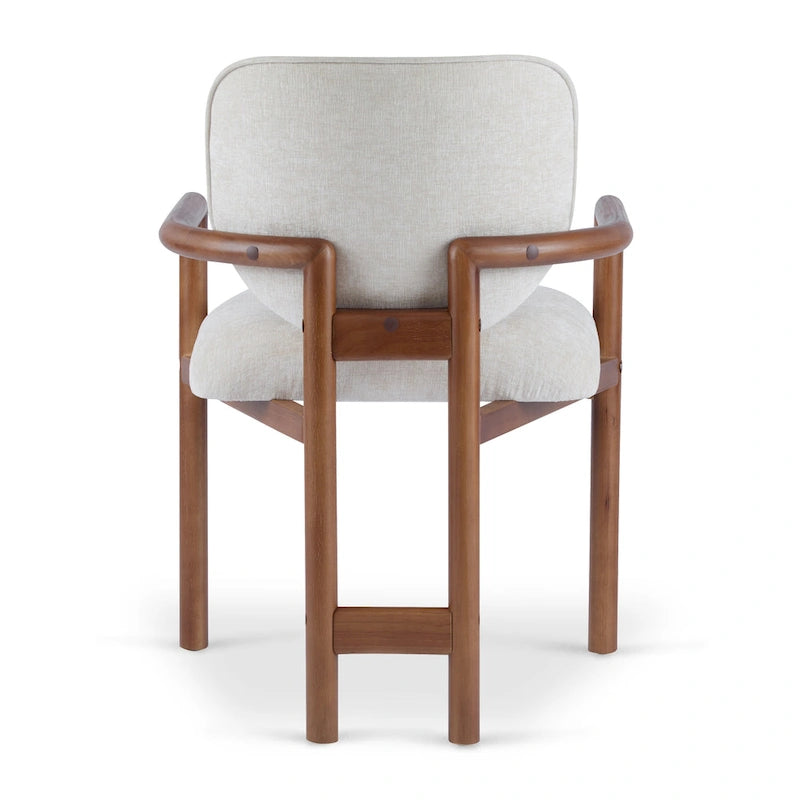 Upholstered Dining Chairs Set of 2, Side Chairs with Rubber Wood Legs, 300 LBS Weight Capacity