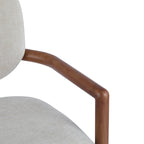 Upholstered Dining Chairs Set of 2, Side Chairs with Rubber Wood Legs, 300 LBS Weight Capacity