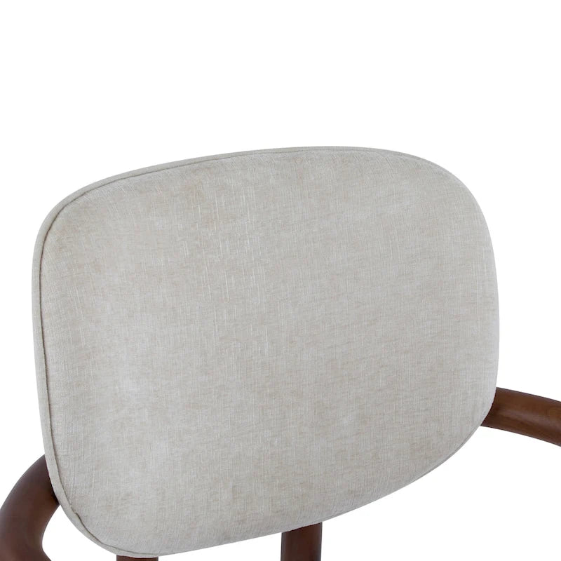Upholstered Dining Chairs Set of 2, Side Chairs with Rubber Wood Legs, 300 LBS Weight Capacity