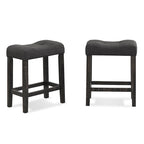 3-Piece Counter Height Dining Set Small Apartment Dining Table and Chair Sets with Button-Tufted Upholstered Stools for Kitchen