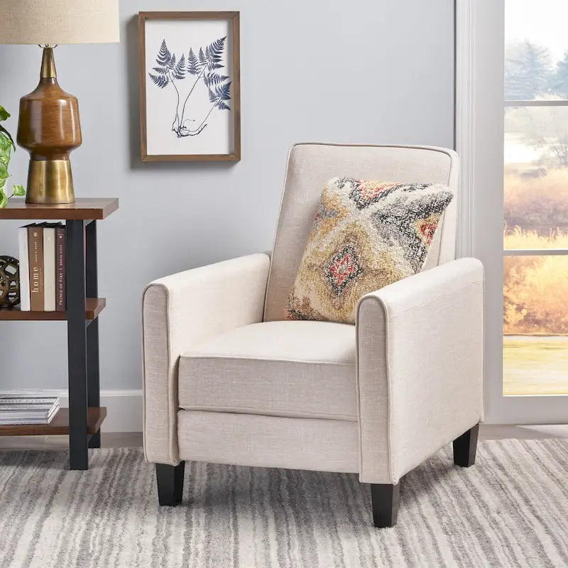 Roomfitters Fabric Push Back Chair for Elegant Home Dcor