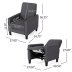 Roomfitters Fabric Push Back Chair for Elegant Home Dcor