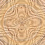 Tokyo Laminated Natural Rattan Coffee Table - Handcrafted Drum Table for Living Room, Coastal Boho Style Furniture