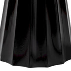 Ulmer Metal Scalloped Side Table - Modern Round Accent Table for Indoor or Semi-Outdoor Use