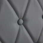 High Back Dining Chair Set of 4 Button Plaid Tufted Soft Cushion Side Chair Living Room Accent Chair Armless Chair