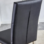 High Back Dining Chair Set of 4 Button Plaid Tufted Soft Cushion Side Chair Living Room Accent Chair Armless Chair