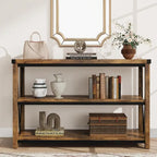 Farmhouse Entryway Table,47 Inch Narrow Long Console Table with Storage