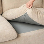 82.68 Down Filled Sectional Couch L-shape Linen Upholstered Loveseat with Ottoman
