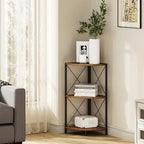 Corner Shelf with Metal Frame - 11.8D x 11.8W x 26.9H