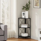 Corner Shelf with Metal Frame - 11.8D x 11.8W x 26.9H