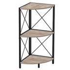 Corner Shelf with Metal Frame - 11.8D x 11.8W x 26.9H