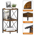Corner Shelf with Metal Frame - 11.8D x 11.8W x 26.9H