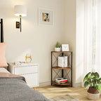 Corner Shelf with Metal Frame - 11.8D x 11.8W x 26.9H