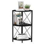 Corner Shelf with Metal Frame - 11.8D x 11.8W x 26.9H