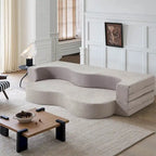 Convertible Folding Sofa Bed with High-Density Foam for Living Room, Guest Room, and Bedroom