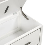 43 Shoe Bench with Removable Cushion & Lift Top Storage, Entryway Bench Wooden End of Bed Bench, Hidden Storage Space