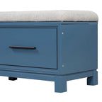 43 Shoe Bench with Removable Cushion & Lift Top Storage, Entryway Bench Wooden End of Bed Bench, Hidden Storage Space