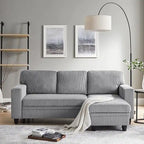 Modern Sleeper Sofa Bed, Couch Bed with Bookshelves & Charging Port