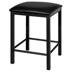Costway 3 Piece Counter Height Dining Set Faux Marble Table 2 Chairs