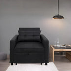 3-in-1 Convertible Recliner Chair Bed  Modern Upholstered Sleeper Sofa, Foldable Lounge Chair for Small Spaces