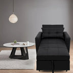 3-in-1 Convertible Recliner Chair Bed  Modern Upholstered Sleeper Sofa, Foldable Lounge Chair for Small Spaces