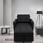 3-in-1 Convertible Recliner Chair Bed  Modern Upholstered Sleeper Sofa, Foldable Lounge Chair for Small Spaces