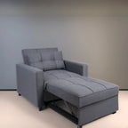 3-in-1 Convertible Recliner Chair Bed  Modern Upholstered Sleeper Sofa, Foldable Lounge Chair for Small Spaces
