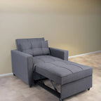 3-in-1 Convertible Recliner Chair Bed  Modern Upholstered Sleeper Sofa, Foldable Lounge Chair for Small Spaces