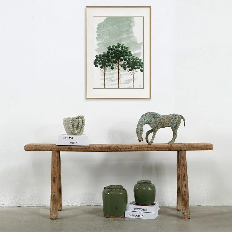 Vintage Noodle Bench Weathered Natural (size and finish vary)