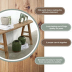 Vintage Noodle Bench Weathered Natural (size and finish vary)