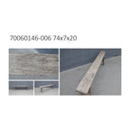 Vintage Noodle Bench Weathered Natural (size and finish vary)