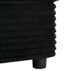 86.5 Corduroy Chaise Lounge Sofa Bed with USB Ports, Cup Holders and 8 Thick Cushions