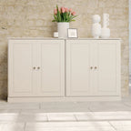 Palace Imports 100% Solid Wood 64 Sideboard with Solid Doors, 4-Drawers and Adjustable Shelves