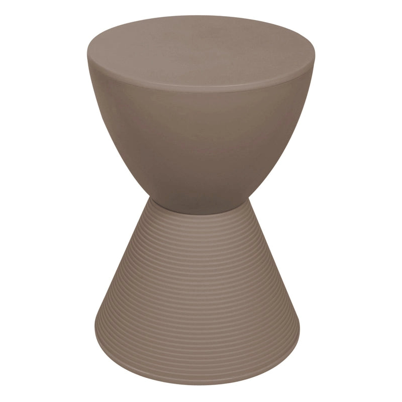Boyd Round Side Table Ribbed Design Base Accent End Table with Removable Lid for Living Room & Bedroom
