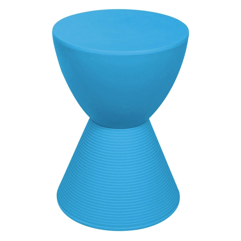 Boyd Round Side Table Ribbed Design Base Accent End Table with Removable Lid for Living Room & Bedroom