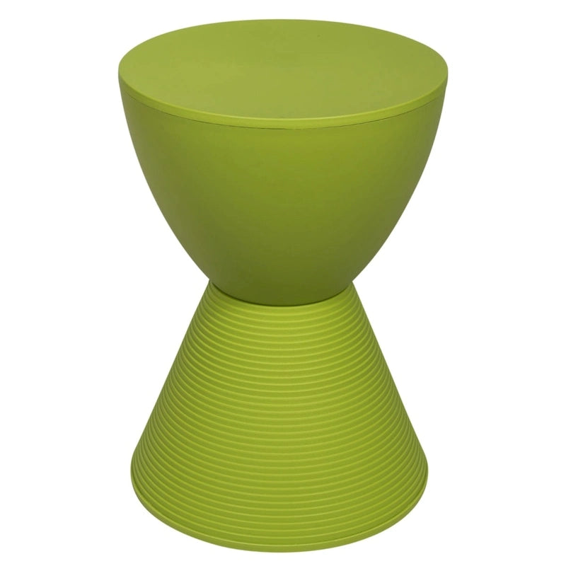 Boyd Round Side Table Ribbed Design Base Accent End Table with Removable Lid for Living Room & Bedroom